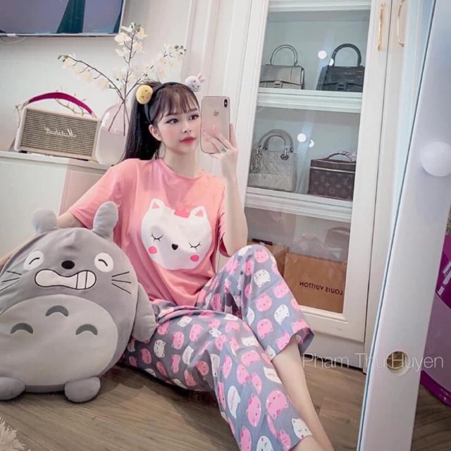 SET BỘ COTTON QUẦN DÀI ÁO CỘC CỰC HOTTTTT