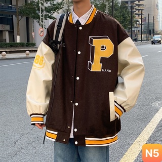 Áo khoác bomber nỉ nam nữ form rộng kiểu dáng bóng chày màu xám đen LAVADO12 nhiều mẫu mới đẹp