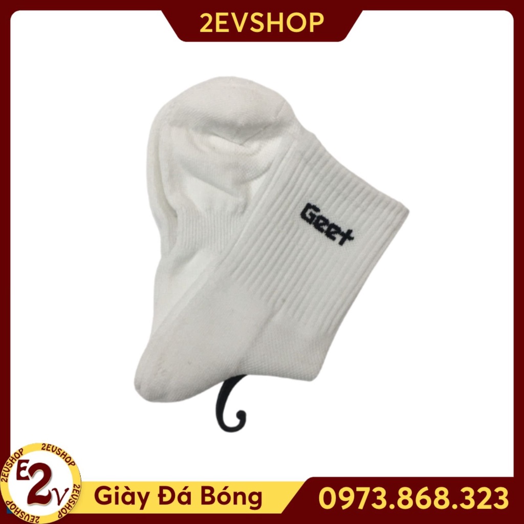 Tất cotton Geet phụ kiện đá bóng nam, vớ thể thao sợi dệt cao cấp - 2EVSHOP
