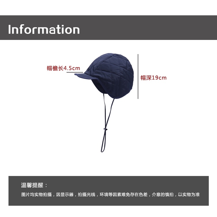 Mũ Cotton Lót Lông Cừu Giữ Ấm Che Tai Chống Gió Kiểu Hàn Quốc Thời Trang Thu Đông Cho Nam Và Nữ