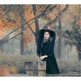 (Có Sẵn) Nón Tre Phong Cách Cổ Trang, Nón Tre Có Vải Che Mặt