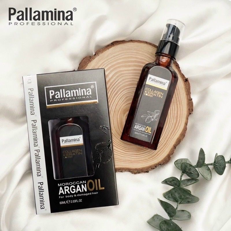 PALLAMINA ARGAN OIL TINH DẦU DƯỠNG TÓC CAO CẤP COLLAGEN ITALY 60ML