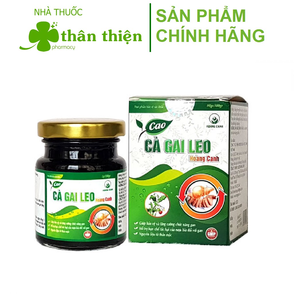 Cao cà gai leo Hoàng Canh – Hỗ trợ bảo vệ và tăng cường chức năng gan, giải độc tác hại rượu bia (100g)