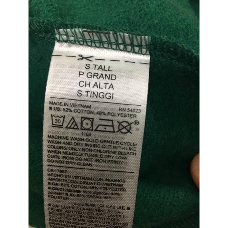 ANU002 - Áo nỉ da cá nam, nữ màu xanh lá đậm VnXK dư xịn Oldnavyyyy | BigBuy360 - bigbuy360.vn