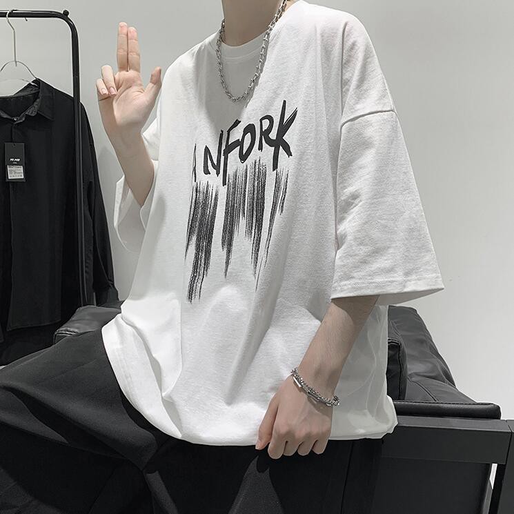 Áo Thun Nam Tay Ngắn In Chữ Trẻ Trung Cá Tính