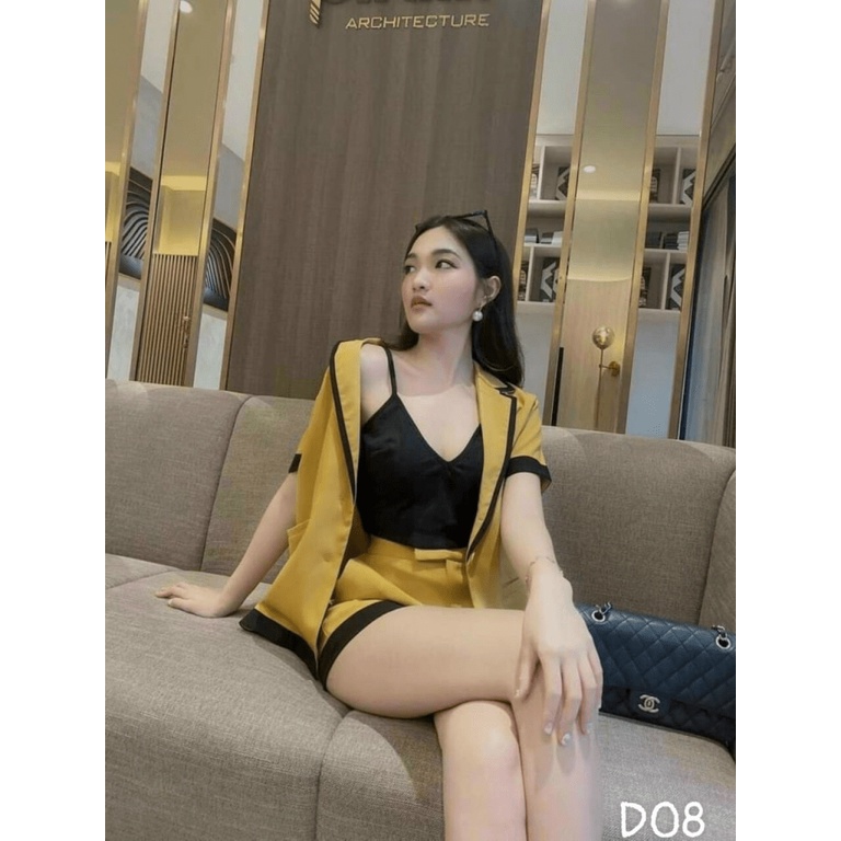 (MẪU MỚI) SÉT VEST 3 MÓN PHỐI VIỀN SANG CHẢNH SIÊU HOT DX HHP