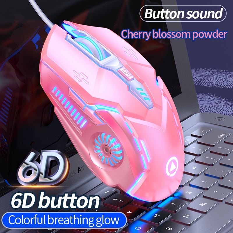 Chuột Game Thủ Có Dây YINOIAO G5 6D LED 7 Màu Đẹp Cực Bền Thiết Kế Độc Lạ Có LED Nhiều Màu Trắng Đen Hồng Xanh Bạc
