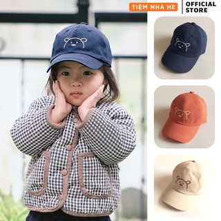 Mũ Lưỡi Trai Cho Bé Trai Gái Tiệm Nhà He Nón Kết Baby Bear Nhiều Màu Dễ Mix Đồ Hợp Thời Trang Trẻ Em Siêu Mềm Min