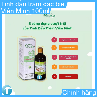 Tinh Dầu Tràm Đặc Biệt 100ml, Giảm Đau, Thông Mũi Long Dờm, Chống Cảm Lạnh, Chính Hãng Viên Minh - ADB1000003