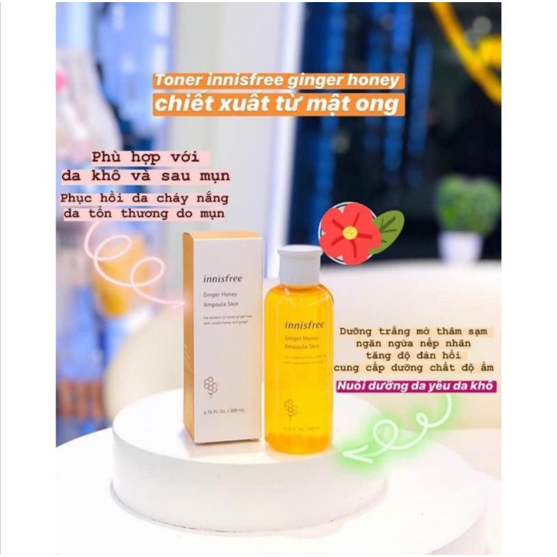 Toner Innisfree Mật Ong Ginger Honey Ampoule Skin | BigBuy360 - bigbuy360.vn