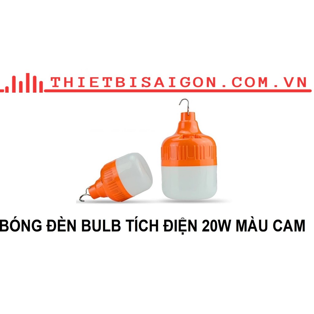 BÓNG ĐÈN BULB TÍCH ĐIỆN 20W MÀU CAM