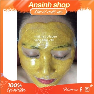hàng chuẩn_ 1kg mặt nạ collagen vàng 24k  trắng da handmade