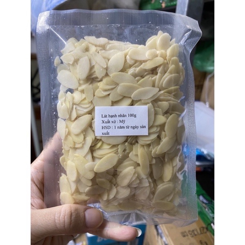 Hạnh Nhân Cắt Lát Mỹ 100g