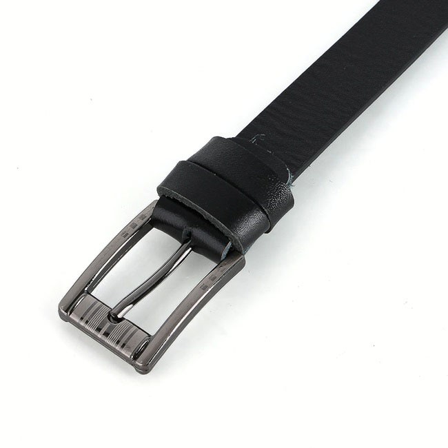 Dây nịt nam da bò Huy Hoàng bát gài 3,5P màu đen HP4147