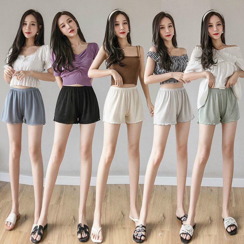 Quần Đùi Nhung Lụa Siêu Mềm Mặc Trong Váy QL30