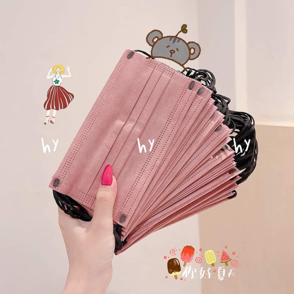 Khẩu Trang Thái Lan Happiness Mask 4D hộp 50 cái  siêu xinh