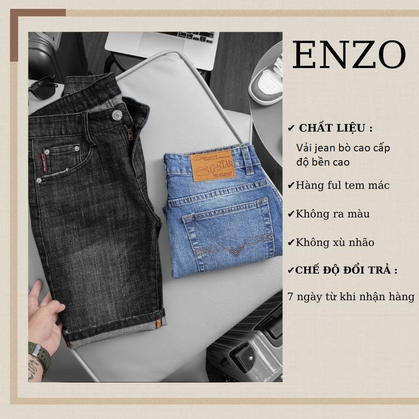 Quần Short Jean Nam co giãn , quần lửng jean, Quần rin nam ngắn cao cấp