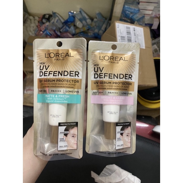Combo2 típ Kem chống nắng L'oreal Paris Matte and Fresh Spf50+ và PA++++ - 15ml thích hợp cho da dầu