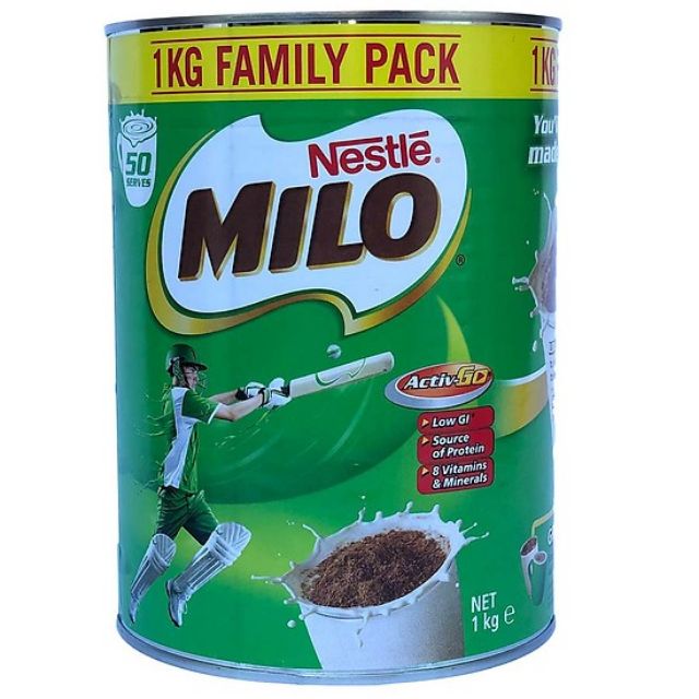 Sữa bột Milo Úc Lon 1kg