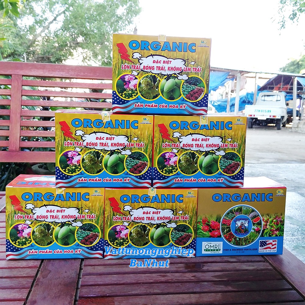 Combo 10 Gói Phân Bón Lá Hữu Cơ ORGANIC NEPTUNE'S HARVEST FISH & SEAWEED FERTILIZER 20ml Đạm Cá, Tảo