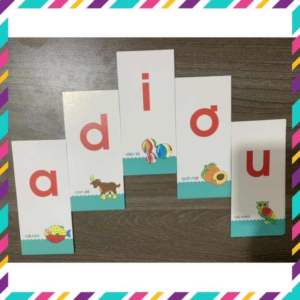 Bộ Thẻ học thông minh 40 Thẻ Flashcard Tổng Hợp Chữ Cái Và Chữ Số Cho Bé
