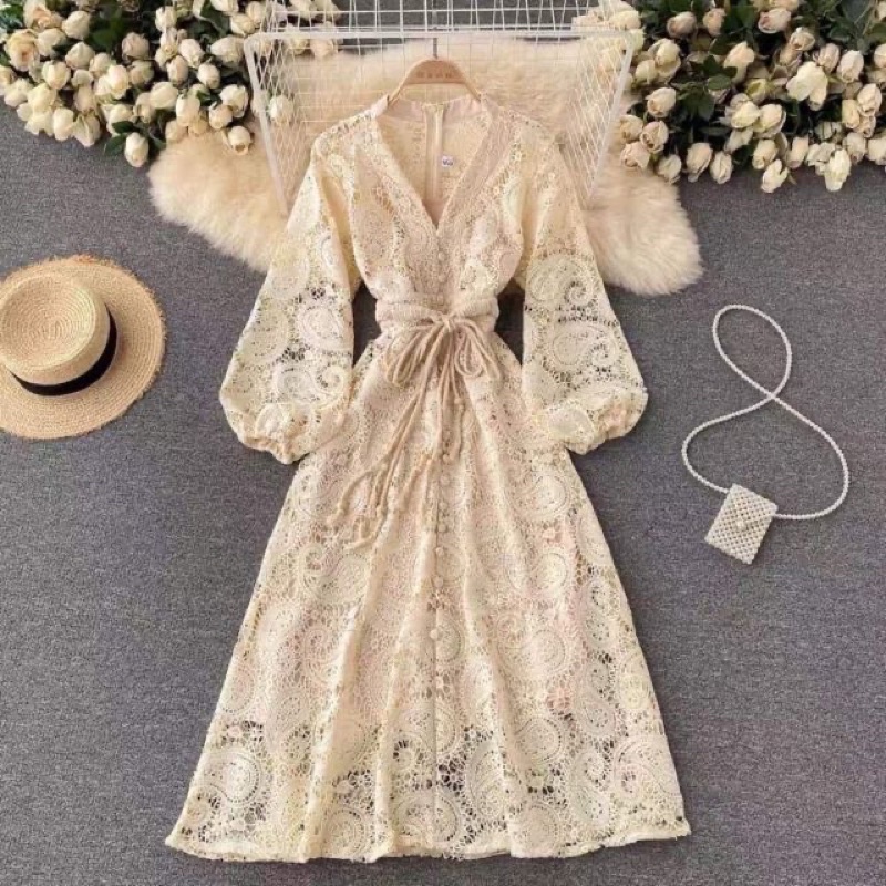 Váy ren tiểu thư, thiết kế nữ, hàng QCCC