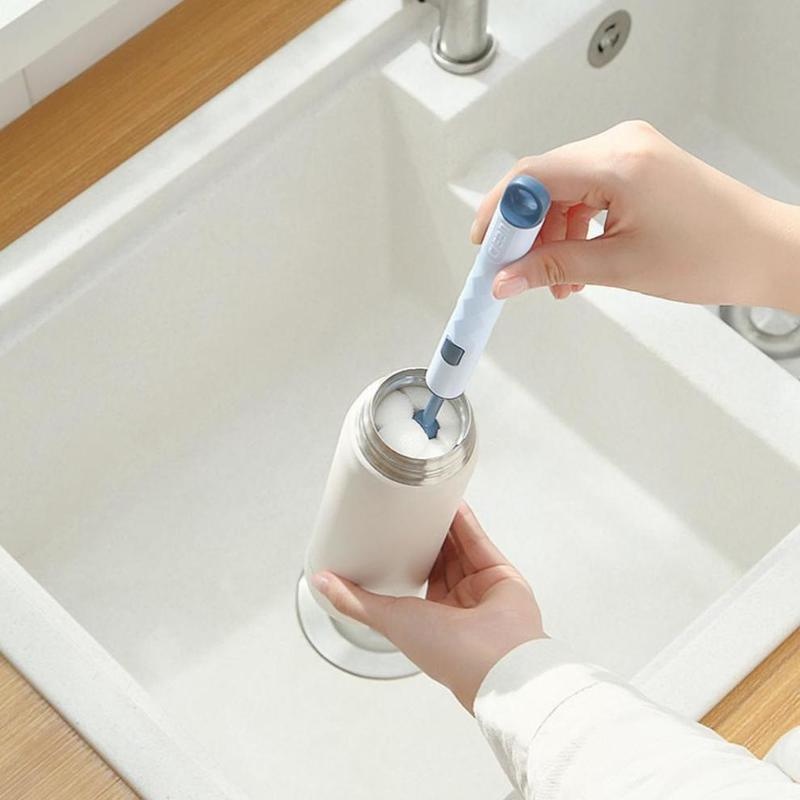 Cọ Vệ Sinh Cốc/Bình Nước Cán Dài Có Thể Tháo Rời Tiện Lợi