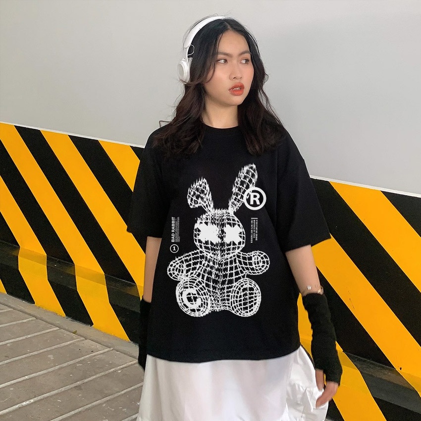 Áo Thun Unisex BEEBEE 100% Cotton Bad Rabbit -BR001 | BigBuy360 - bigbuy360.vn