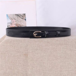 (Belt)Thắt lưng nữ bản nhỏ đen da Pu AUSHE
