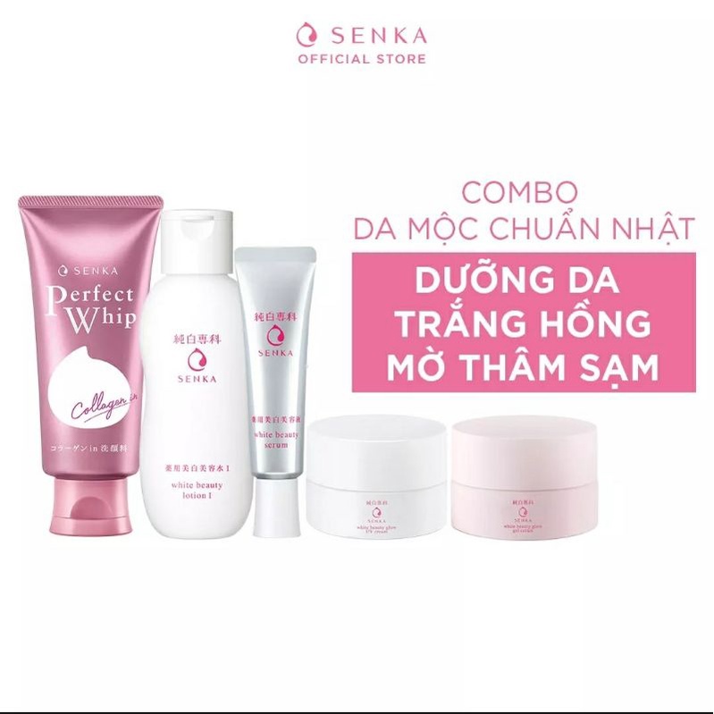 Bộ 5 món dưỡng da trắng hồng senka