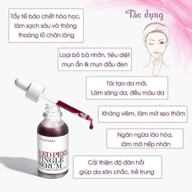 Red peel tingle serum