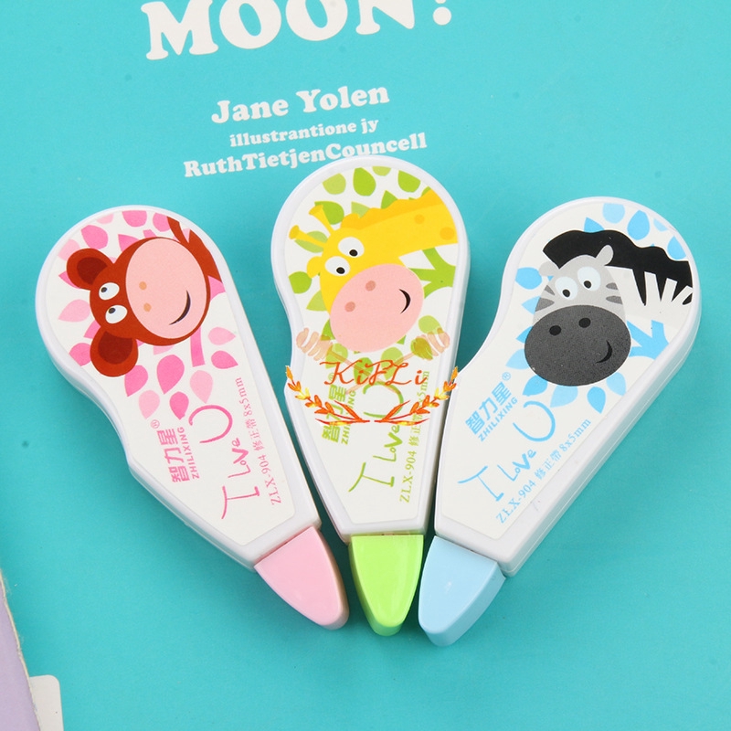 Bút xóa kéo in hoạt hình động vật phong cách hàn quốc dễ thương cho học sinh