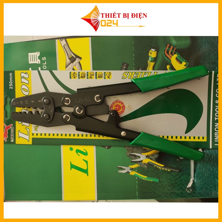 Kìm Bấm Cốt Linbon 350mm LB-25LB đầu cos Từ 1.25 - 10mm