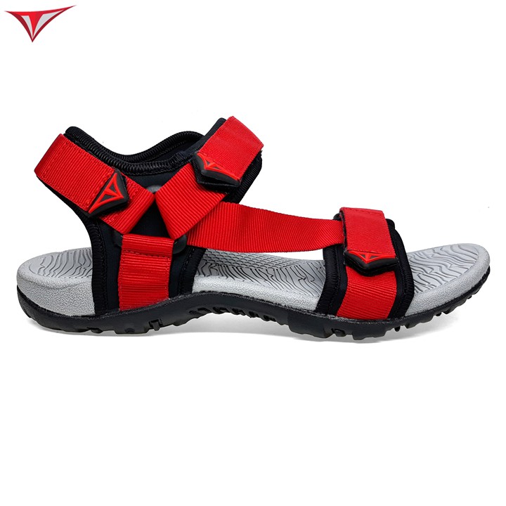 [Fullbox] Giày Sandal Việt Thủy Hai Quai Chéo Nam Nữ Đỏ - VT017