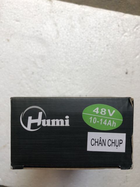 Sạc xe điện Humi 48V-12Ah chân chụp.