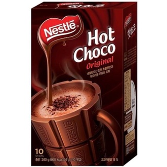Bột Cacao Nestle Hot Choco hộp 240gram  Nhập Khẩu Hàn Quốc