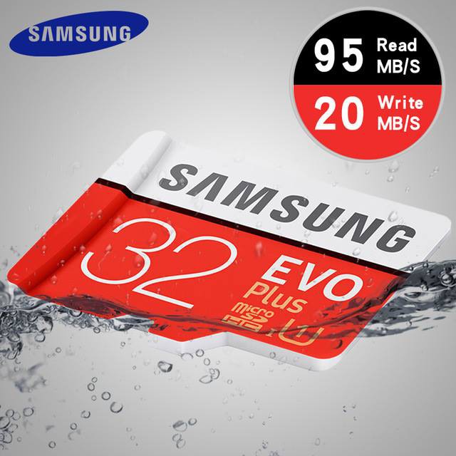 Thẻ nhớ Samsung 64GB - 32GB tốc độ cao up to 95MB/s (Đỏ) thẻ + Adapter | BigBuy360 - bigbuy360.vn