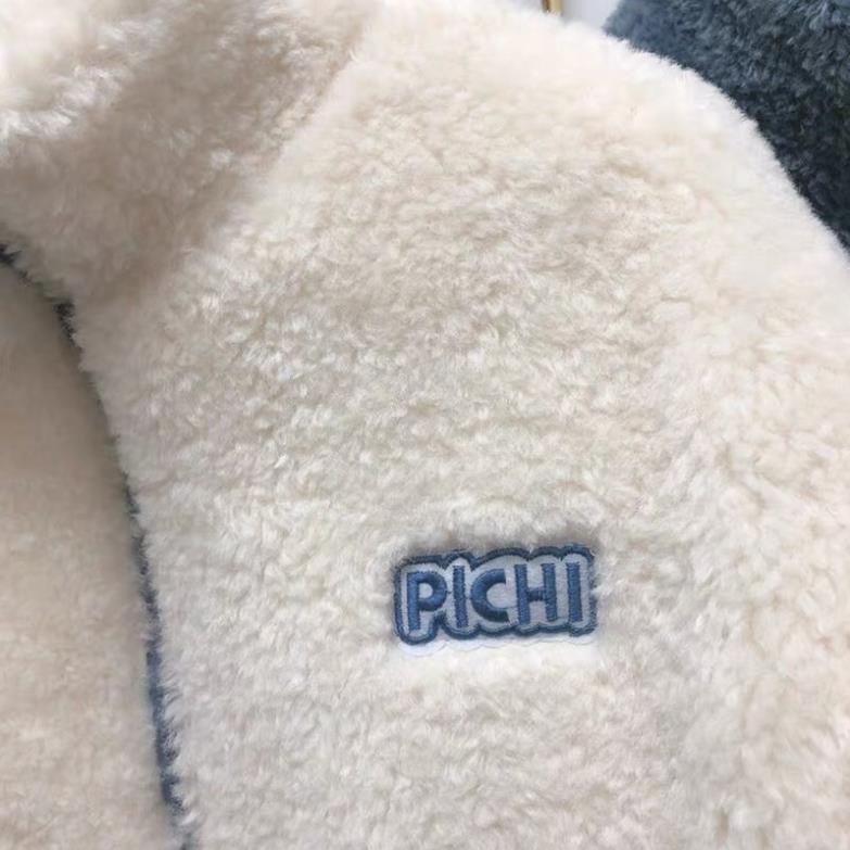 [VIDEO ẢNH THẬT]Áo Khoác Lông Thêu Ngực Unisex Chất Cực Dày Dặn Free size Nam Nữ- Áo Khoác Thu Đông Dày Đẹp