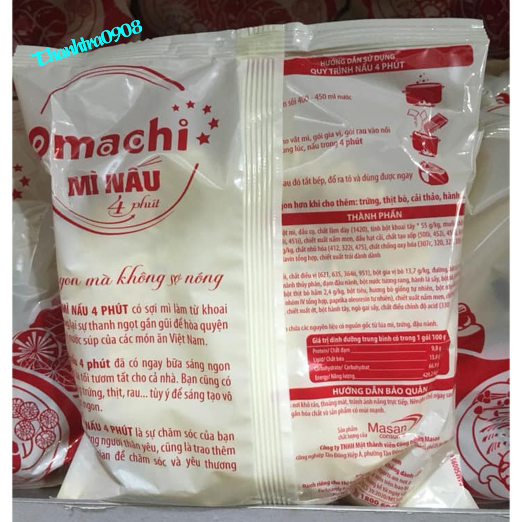 Omachi mì nấu 4 phút xốt bò hầm,2 gói x 100g