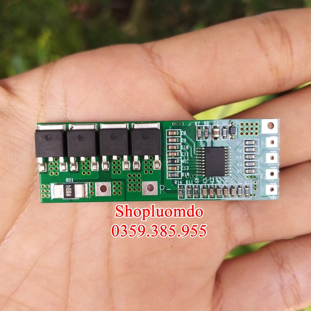 Mạch 5S 18V-10A Bảo Vệ Pin Li-Ion Dùng Ghép Với Mạch Zin