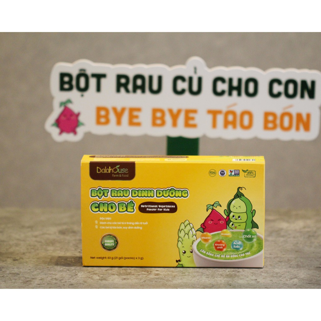 Combo 21 Gói Bột Rau Củ Ăn Dặm Dalat House (cho bé từ 6 tháng)