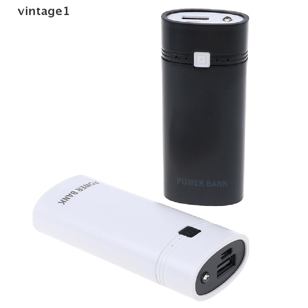 Pin Sạc Dự Phòng Cho Điện Thoại 1  2 X 18650 USB Có Đèn Flash