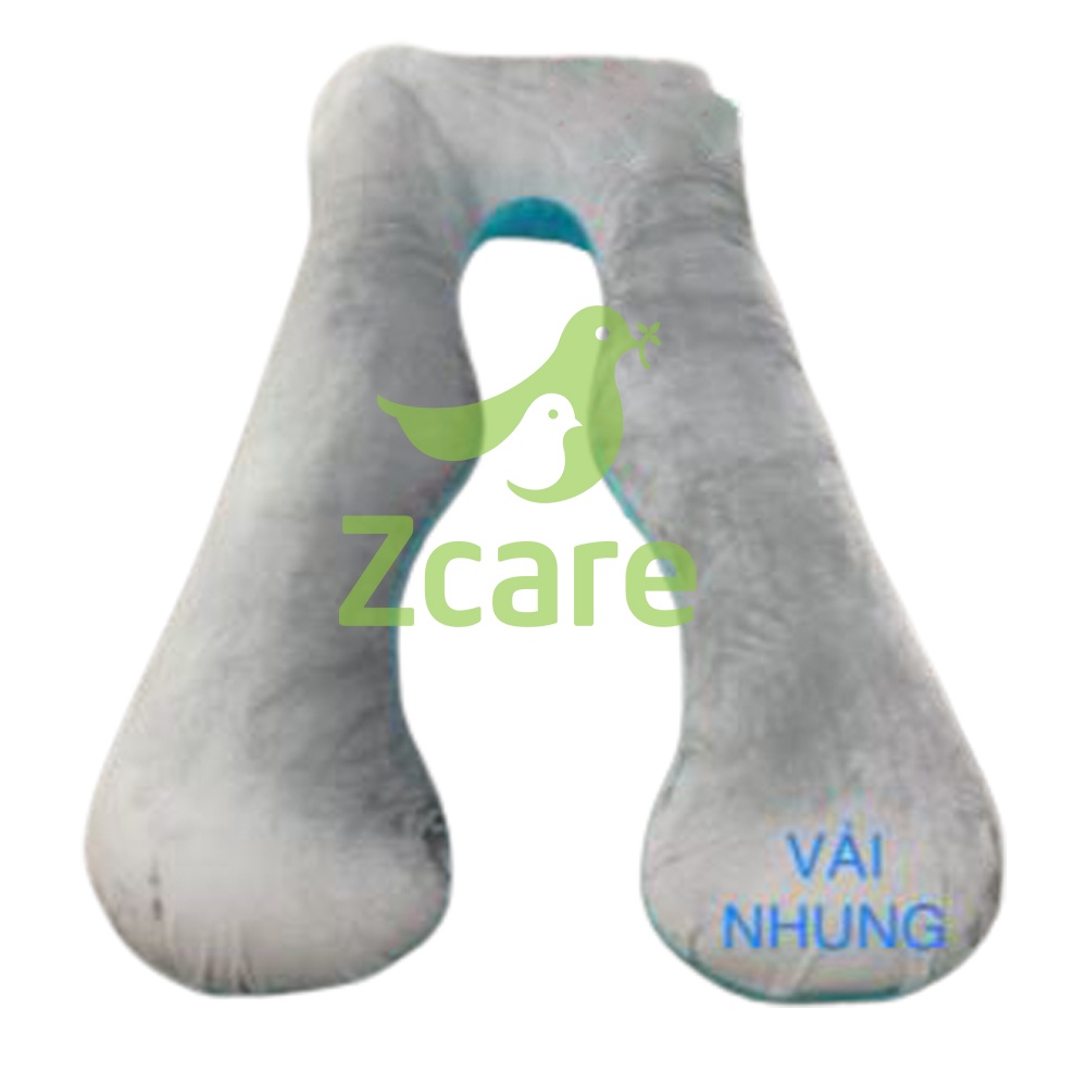 Gối chữ U bầu ZCARE.VN cho bà bầu chính hãng, chất liệu gòn cao cấp