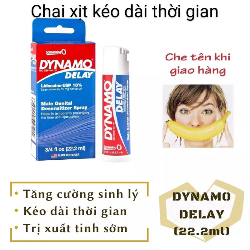 Chai xịt cao cấp mỹ Dynamo delay 22.2ml (chính hãng)