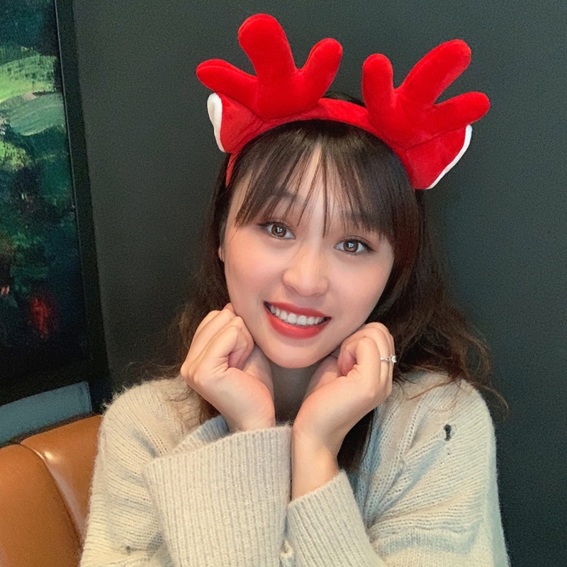 Flgo Băng Đô Cài Tóc Rửa Mặt Hình Tai Hươu Hoạt Hình Dễ Thương