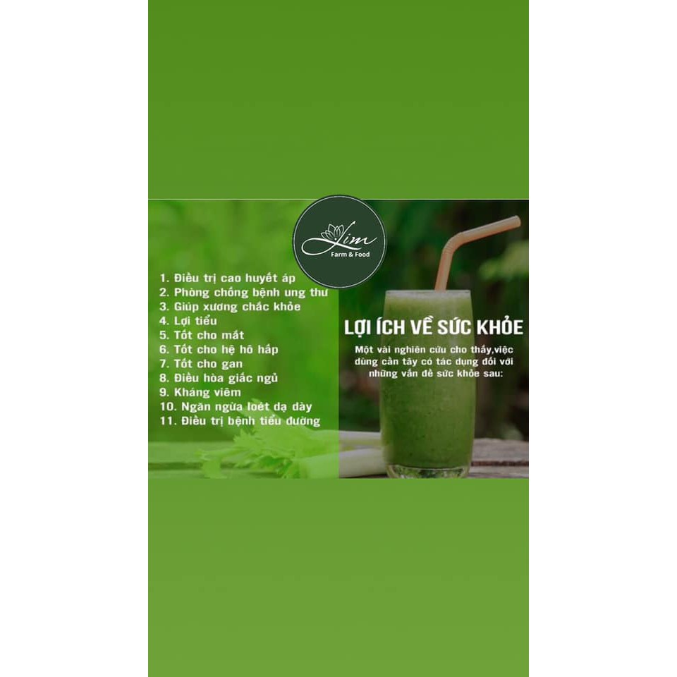 Bột cần tây sấy lạnh nguyên chất công nghệ Nhật - Nữ hoàng của các loại detox - Giảm béo, sáng da, hết mụn