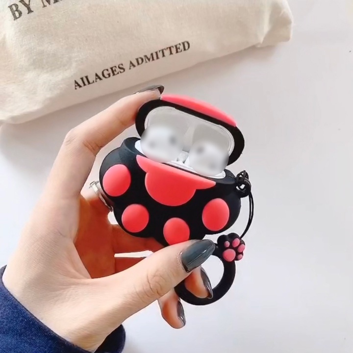 Case Airpods 1/2/3/Pro hình bàn chân chó dễ thương, Ốp Airpods Cute  - Mã TZAP356