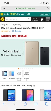 Bao da Huawei M3 8inch thời trang