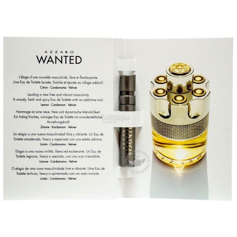 ❄️ Azzaro Wanted EDT - Vial Sample mẫu thử nước hoa | BigBuy360 - bigbuy360.vn