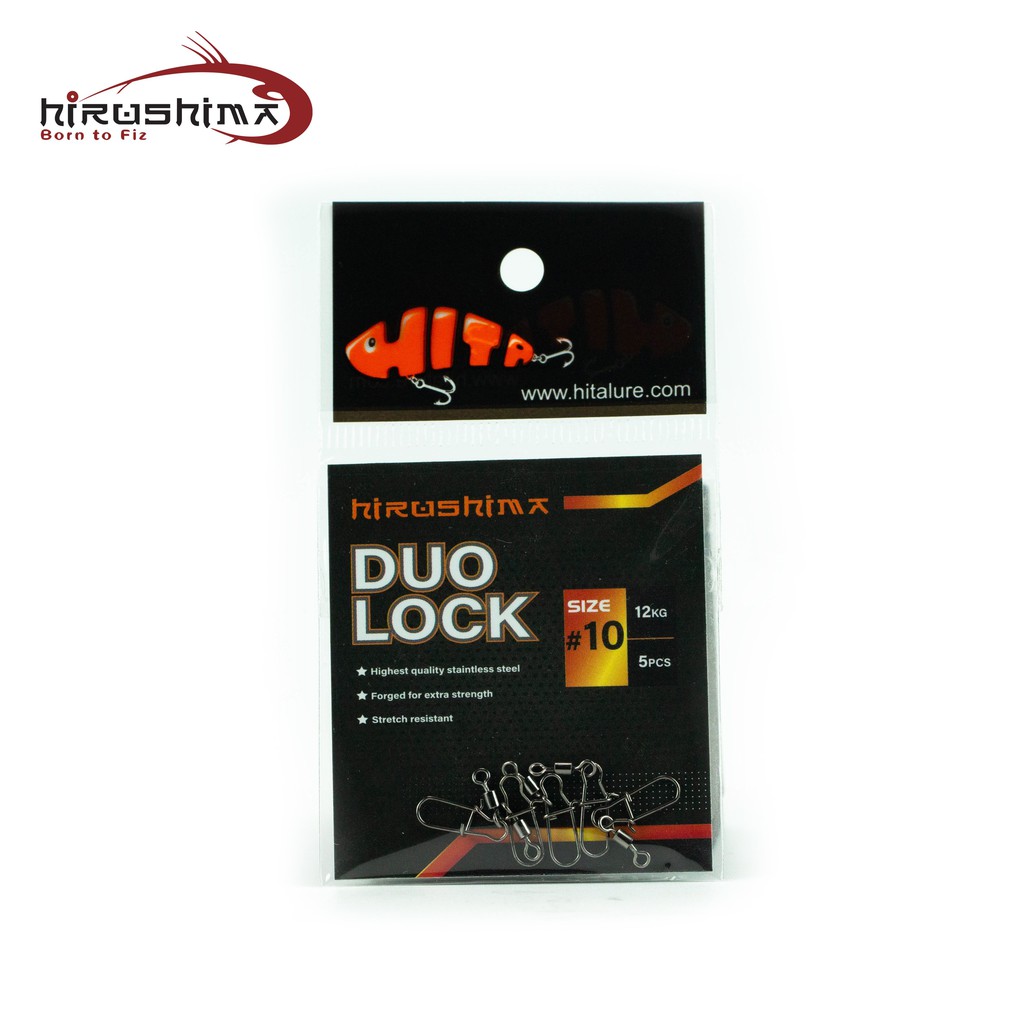 Khoá bóp Hirushima HT-K2 DOULOCH thép không gỉ siêu chắc và bền Hita Lure